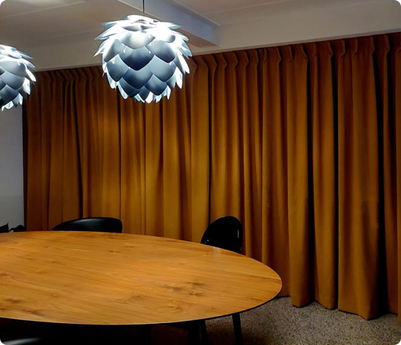 rideaux en velour