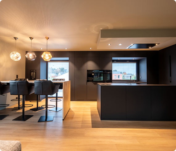 amenagement complet d un appartement avec cuisine sur mesure dans la region de liege