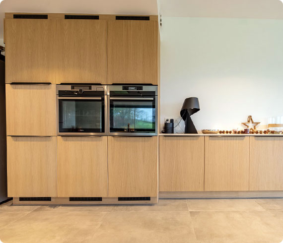 cuisine équipée sur mesure en longueur stratifié dans la province de Liège